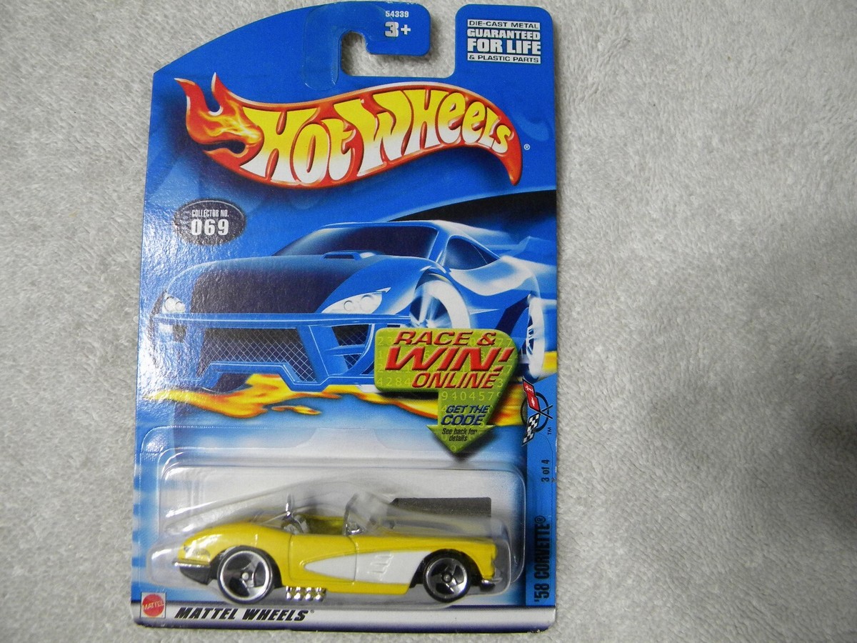 ホットウィール ‘58 CORVETTE 58 CORVETTE HOT WHEELS • COLLECTOR NO. 2002/069 D | eBay