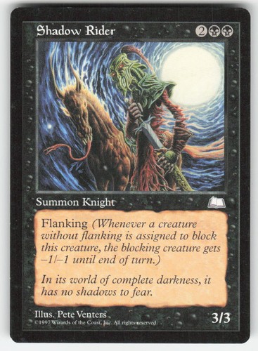 Magic The Gathering MTG Weatherlight Shadow Rider