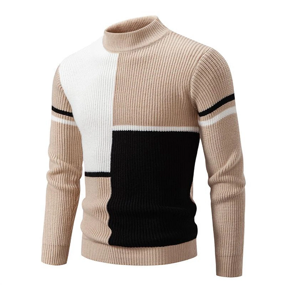 Men's Slim Fit Crewneck Sweater Casual Knitted Pullover Warm Sweaters