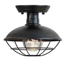 Ceiling Pendant Light Fitting Black, Copper Industrial Barn Style Farmhouse E27