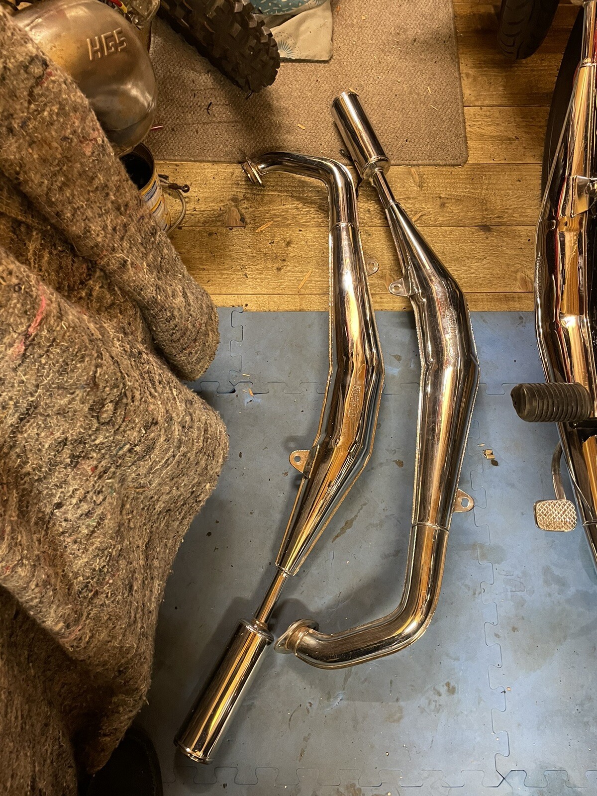 Suzuki GT250 X7 Micron Expansion Chambers eBay