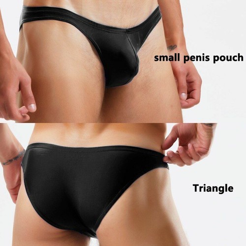 Herren Schwarz Sexy Tanga Niedrige Taille Badeanzug Gay Triangel Slip Bikini Badeanzug @ - Bild 30 von 43