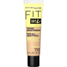Maybelline Fit Me Tinted Moisturizer, Natural Coverage, Face Makeup, 118, 1