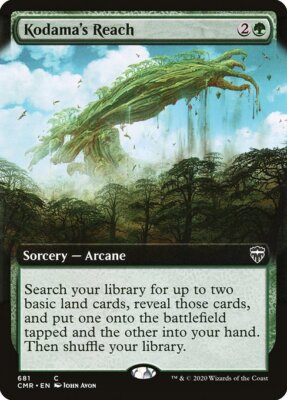 Kodama's Reach MTG Commander Legends Common NM x1 - Magic Card Extended Art
