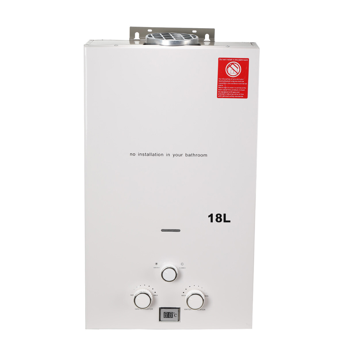 18L Portable Tankless Gas Water Heater LPG Gas Hot Water Heater Indoor u0026  Outdoor | eBay