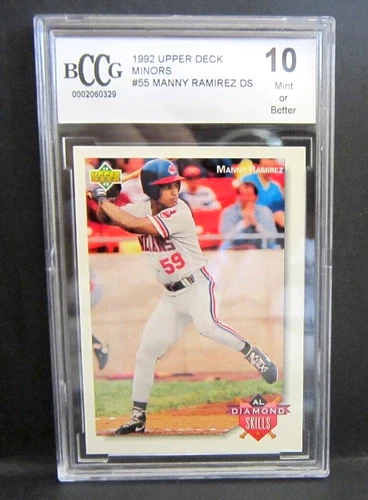 Manny Ramirez RC 1992 Upper Deck Minors Rookie#55 BCCG10!Indians OF RC GOAT-V1 - Picture 1 of 2