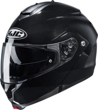 Helmet Modular Motorcycle HJC C91 Shiny Black XL Black Flip Up Helmet