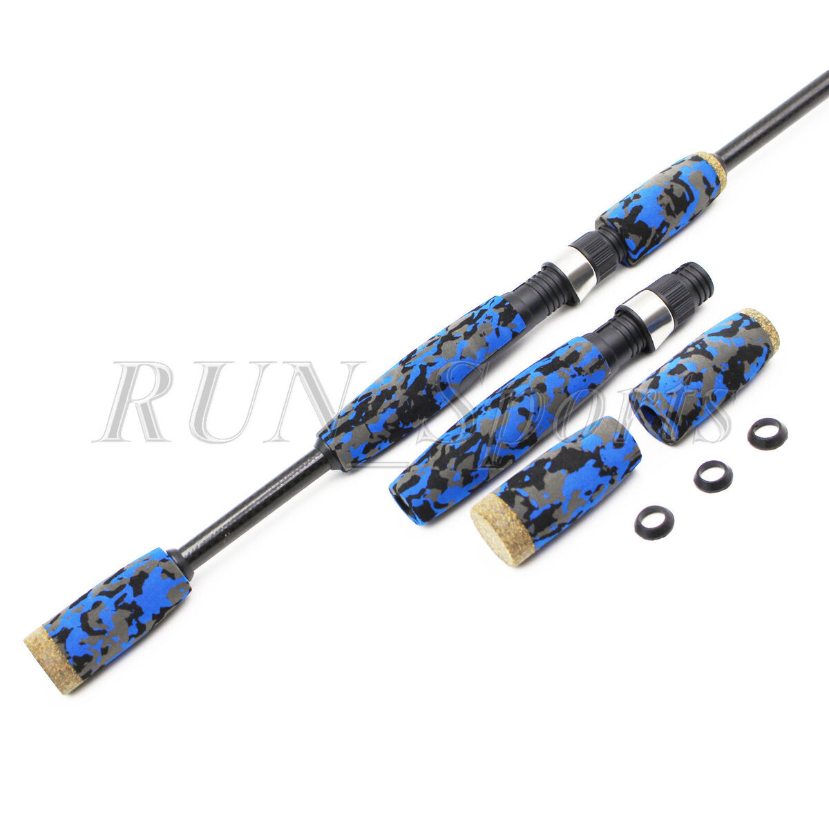 CAMO Rod Handle Grip Spinning Fishing Rod Split with 16# IPS