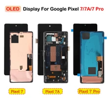 OLED For Google Pixel 7 7a 7 Pro LCD Display Screen Replacement Black Frame