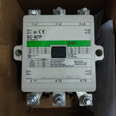 Fuji Compatible Contactor SC-4-0, AC Coil 380V 220V 110V 24V 48V 36V, New