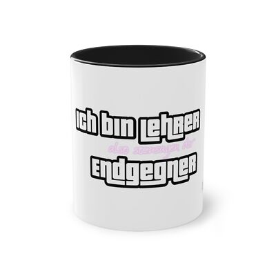 Tasse: Ich bin Lehrer - also sozusagen der Endgegner (Geschenk für Lehrer, GTA)