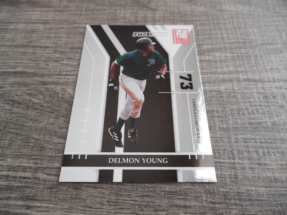 Delmon Young Tampa Bay Rays 2004 Donruss Elite Extra Edition MLB RC #63 - Image 2 of 3