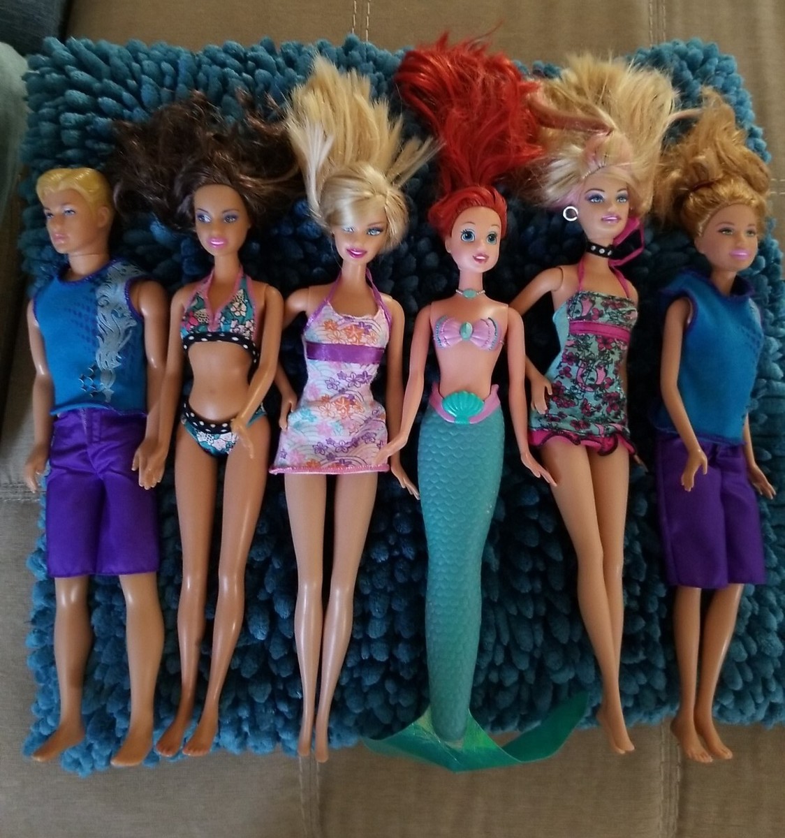 Lot Of Barbie A Mermaid Tale Barbie Dolls Summer Beach
