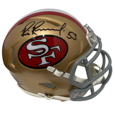 Bill Romanowski Signed 49ers Speed Mini Helmet Beckett Witness BAS COA