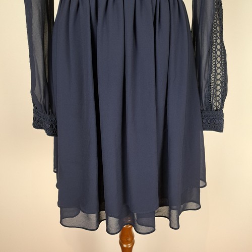 Forever New Womens Dress Size 8 Navy Lace Formal Event Occasion Cocktail - Picture 4 of 14