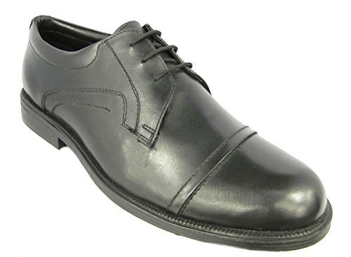 Men's Boys New Leather Black School Casual Work Office Shoes Formal Wedding UK 8 - Picture 1 of 3