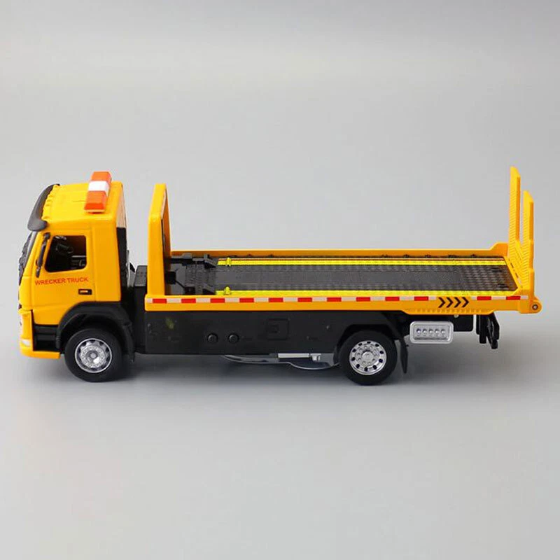 Литая под давлением игрушечная модель грузовика прицепа транспортера 1:34 желтый - Изображение 3 из 4