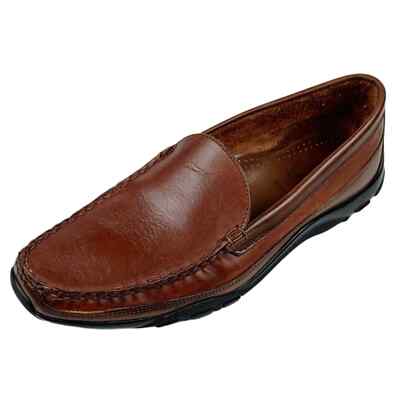 Men\'s Allen Edmonds Boulder Driving Moccasin Loafers Brown Leather Size 9.5D Men\ main image 2