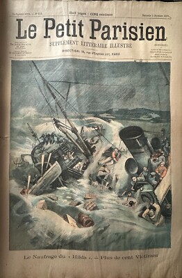The Small Parisian 1905 No. 878 Sinking of Hilda - Factory Gas A Gennevilliers