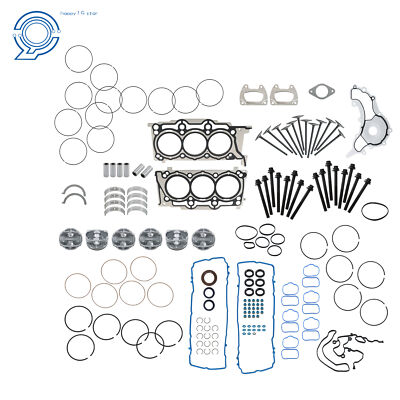 Engine Rebuild Pistons Gasket Bearing Set For Ram Chrysler Dodge Jeep 11-16 3.6L