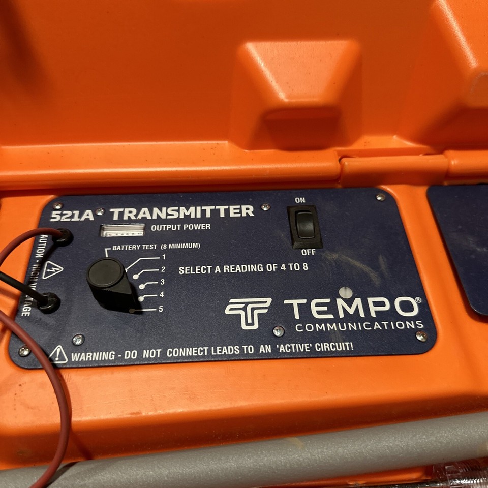 Tempo 521A 120VAC/250VDC Automatic ShutOff Wire and Valve Locator