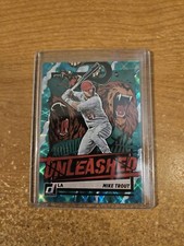 2021 PANINI DONRUSS BASEBALL 21/25 GREEN UNLEASHED #UNL2 MIKE TROUT ANGELS NM/M
