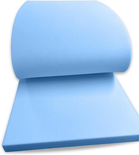 Cut to Any Size Upholstery Foam Sheets High Density Blue Foam for Sofa Bench Pad - Picture 5 of 9
