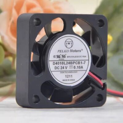 1 Pc. New D4010L24BPCB1-7   DC24V 0.10A 2-wire  4010 4CM  cooling fan