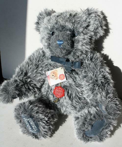 Hermann Teddy Bear Frosty Blue Tipped Mohair Fully Jointed GREAT