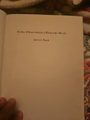 Arthur Schopenhauer 1891 Sammtliche Werke Volume 2 And 3 Antique
