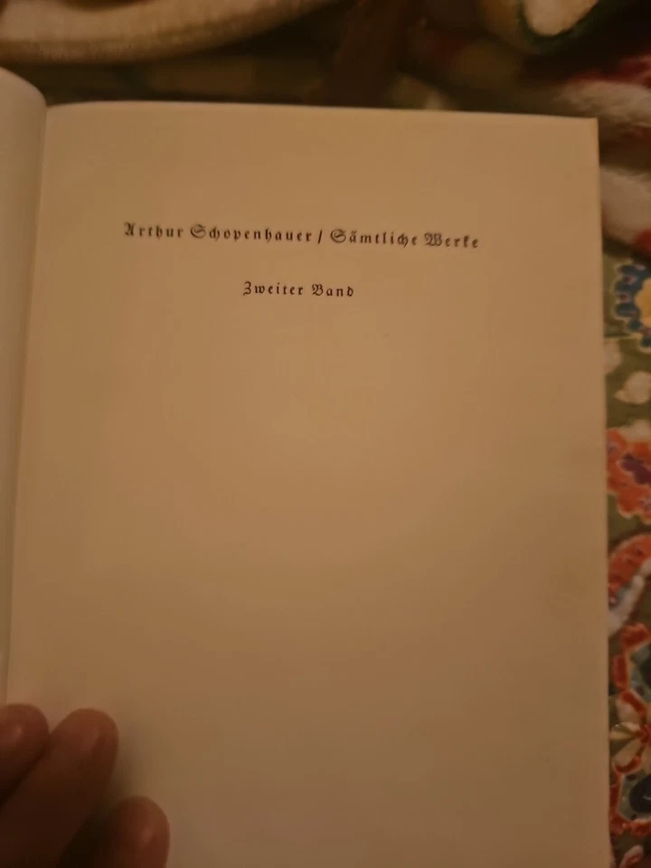 Arthur Schopenhauer 1891 Sammtliche Werke Volume 2 And 3 Antique Books - Image 4 of 4