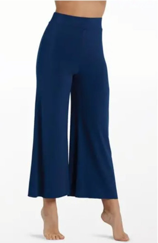 Weissman Dancewear Jersey Culotte Dance Pants Navy Blue Adult Small MJ12791