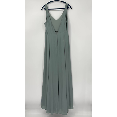 Sage Green Bridesmaid Formal Dress Silver Sage Crisp Bridesmaid