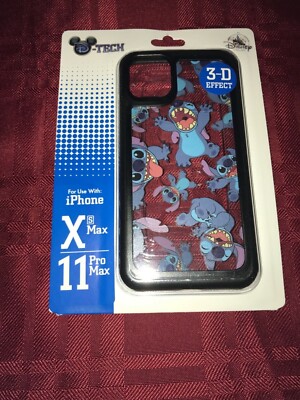 DISNEY PARKS D-TECH STITCH 3-D EFFECT iPHONE XS Max & 11 Pro Max CASE COVER