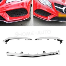 3pcs Chrome Lower Front Bumper Trim Molding For 2014-2016 Mercedes W212 E350