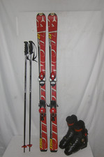 ATOMIC " RACE " SKI JUNIOR ALLROUND CARVER 150 CM + SKISCHUHE GR.: 42 IM SET.