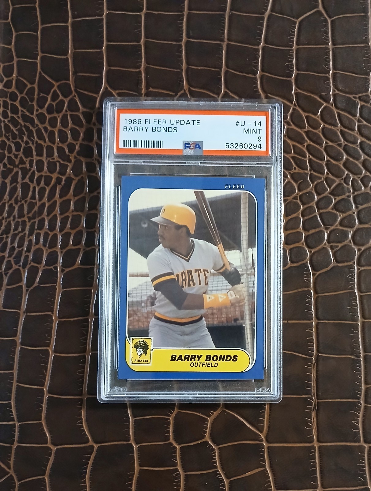 1986 Fleer BARRY BONDS🏆PSA 9🏆RC🎈Centered view 4