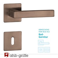 Hermat TüRgriff West Rosette Bronzefarben Matt Wc TüRdrüCker TüRbeschlag