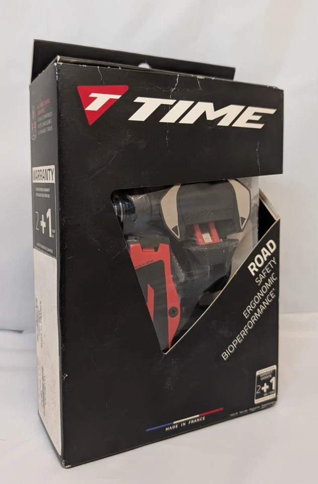 NUEVO Pedales de bicicleta de carretera de carbono Time Xpro 12 husillo de titanio con tacos negro/rojo Foto 2 de 4