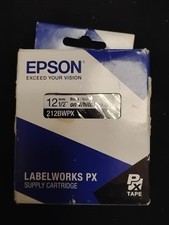 1PK Black on White Tape Compatible with Epson 212BBPX K-Sun 212BB 2001XL 1/2"
