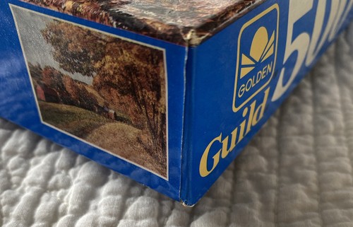 Vintage RARE Golden Guild 500 Piece Puzzle NEW ENGLAND FARM Jigsaw Unused - Picture 11 of 11
