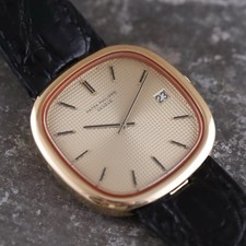 Patek Philippe Golden Ellipse 36mm Ref 3604 auto hobnail Sigma Dial Full Set 9