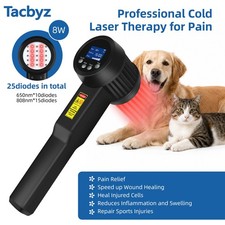 8W 10x650nm 15x808nm LLLT Laser Therapy for Joint  Muscle Pain Relief Human Pet