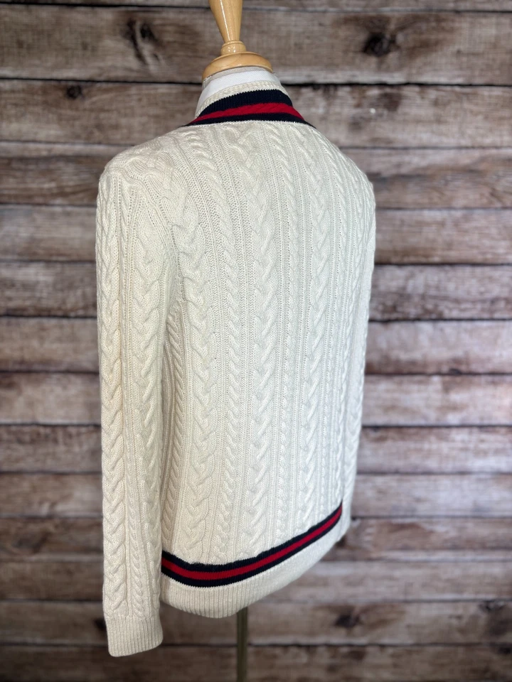 Suéter Tenis Polo Ralph Lauren Algodón Cachemira Tejido Talla M Foto 3 de 4