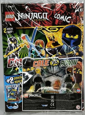 Lego Magazin NINJAGO LEGACY Comic #10 COLE vs. RONIN 2 Minifiguren Blister