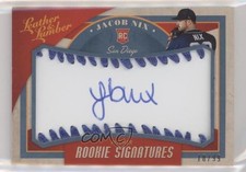 2019 Leather & Lumber Rookie Signatures Baseball Blue 18/99 Jacob Nix Auto 00hy