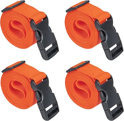 Premium Utility Straps with Quick Release Buckle Adjustable Short Nylon Tie Dow