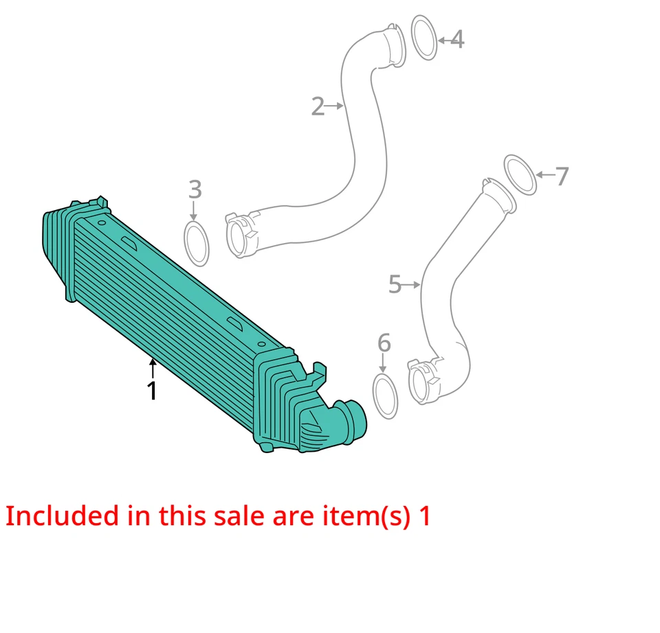Intercooler Mercedes Clase C C250 2012 2013 2014 2015 137 k OEM Foto 4 de 4
