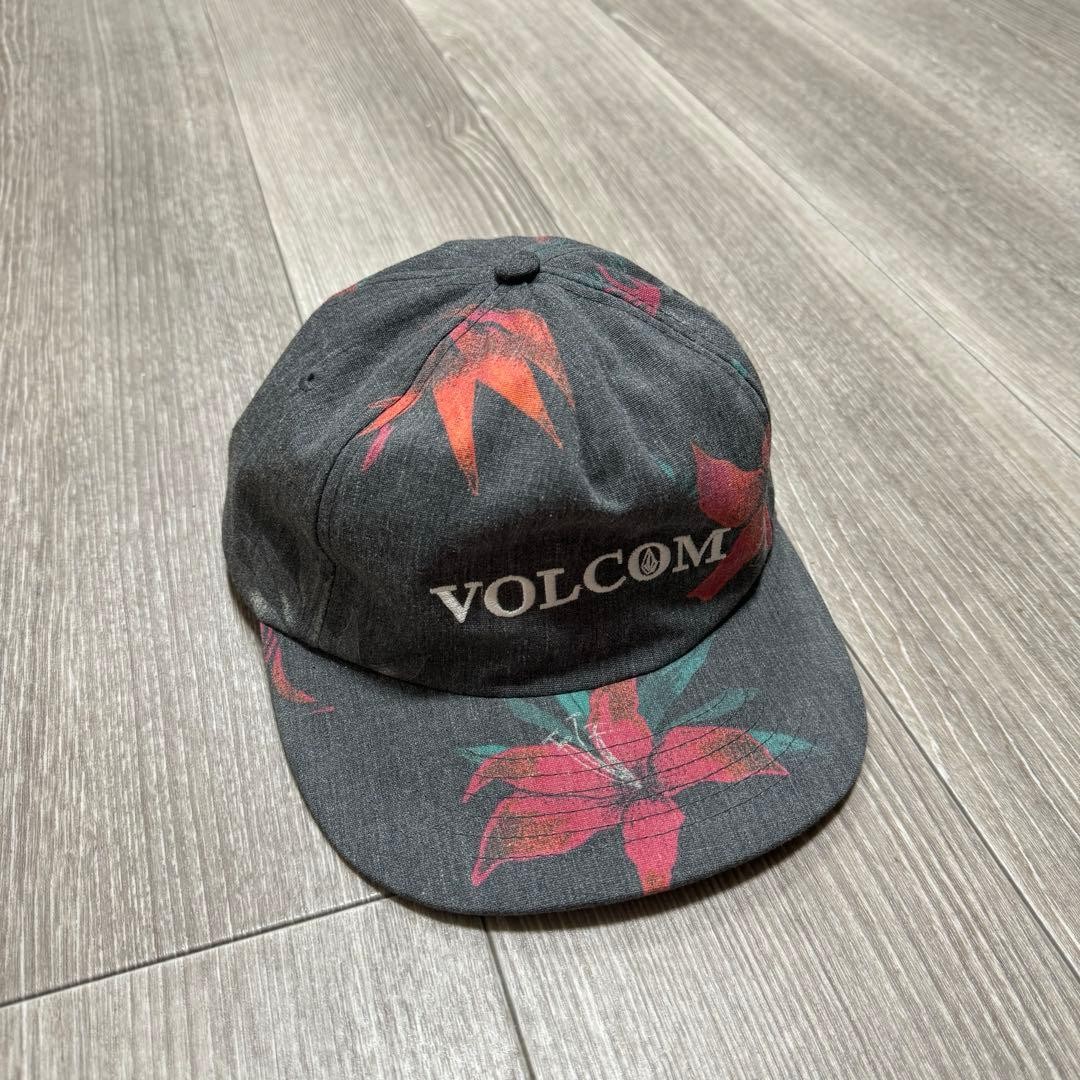 Volcom  Floral Pattern Cap Gray Snapback - image 1
