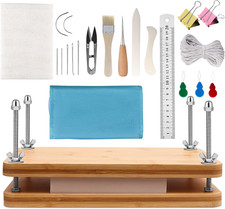 22PCS Book Binding Press Kits, Premium Book Binding Kit with Bone Folder, Press,